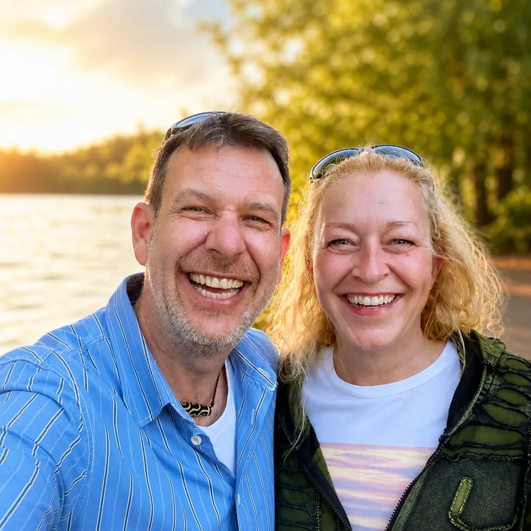 Markus Pillon und Diana Wolter in ihrer Hypnosepraxis in Dreieich bei Frankfurt